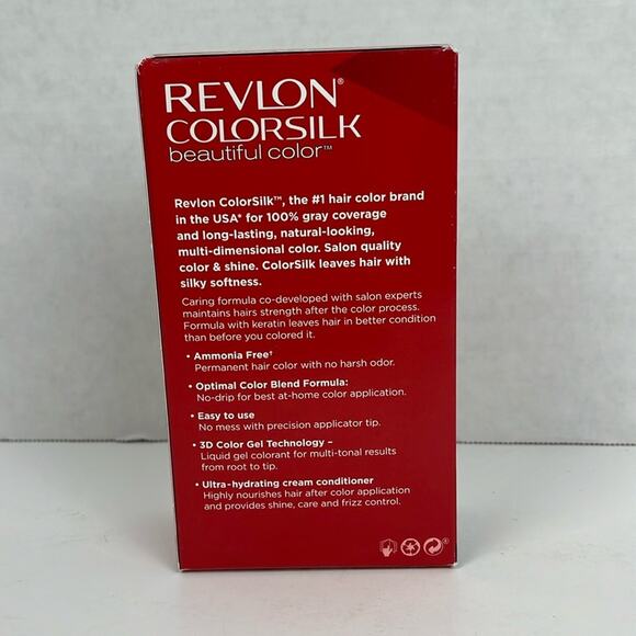 Revlon Colorsilk Hair Color Permanent 71 Golden Blonde Ammonia Free Keratin - Picture 4 of 7